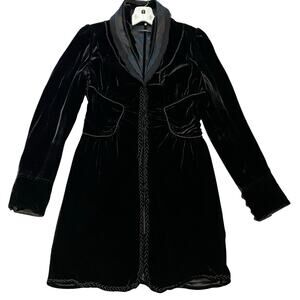 VTG Elle Tahari Womens Jacket Velvet Evening Formal Vamp Gothic Whimsigoth